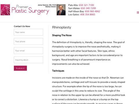 Rhinoplasty Surgery Bay Area