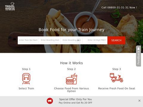 Food Delivery in Trains | Food for Train Journey | Train Food Service – TravelKhana.Com