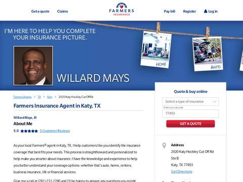 Farmers Insurance - Willard Mays