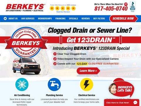 Berkeys Air Conditioning, Plumbing & Electrical