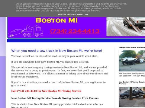 Towing Service New Boston MI