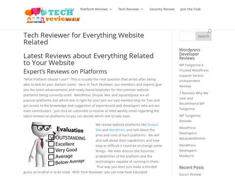 Tech Reviewer for Everything Website Related - Tech Reviewer