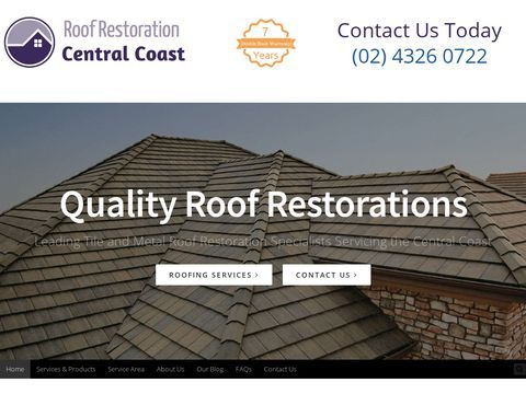 Roof Restoration Central Coast