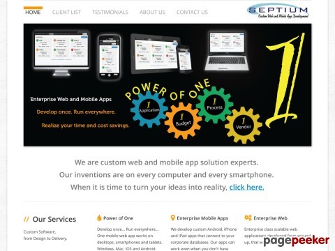 Septium, your trusted partner for new application 