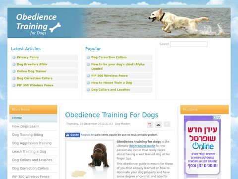 Obedience Training for Dogs