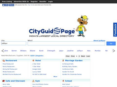 Find Local Services on City Guide Page