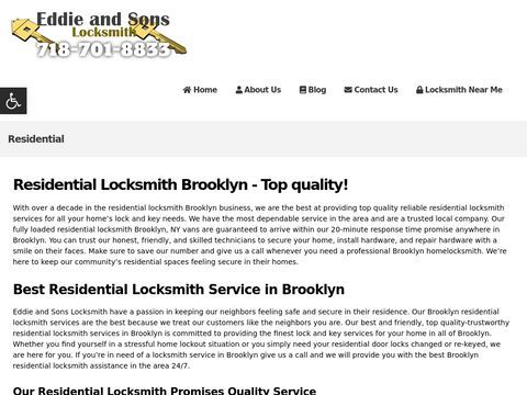 Eddie and Sons Locksmith - Residential Locksmith Brooklyn