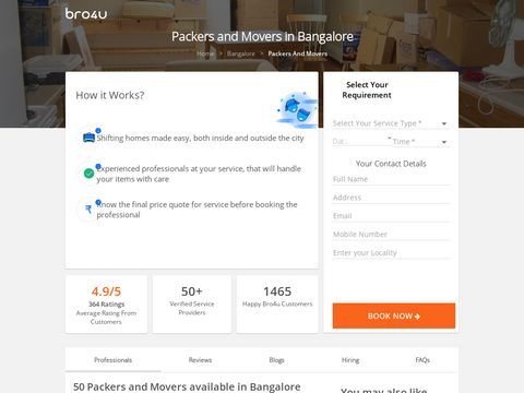 Best packers and movers in Bangalore | Movers and Packers 