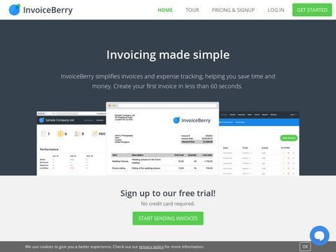 Invoiceberry.com - Send Invoices, Track Expenses, Simple Acc