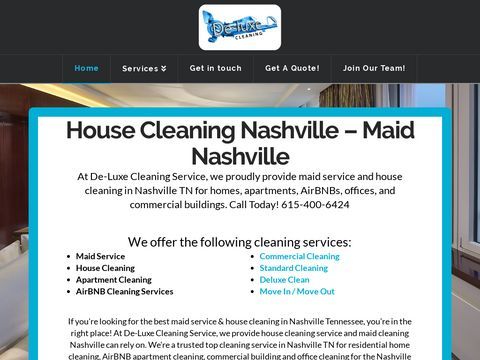 House Cleaning Nashville - De-luxe Maid Cleaning Services