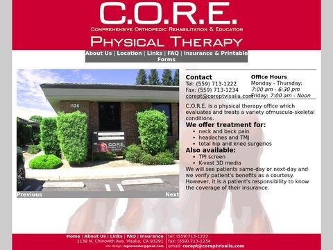 CORE Physical Therapy-Sean Trujillo