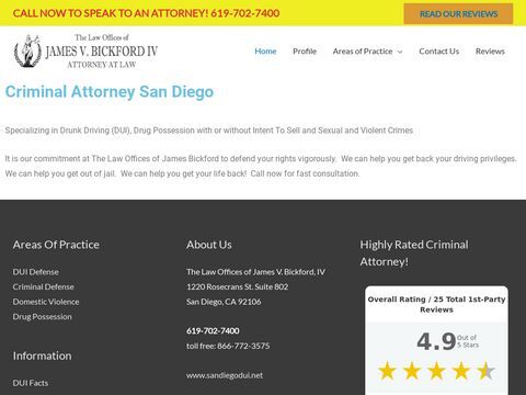 San Diego DWI Attorney