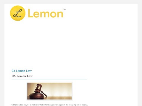 lemon law new car