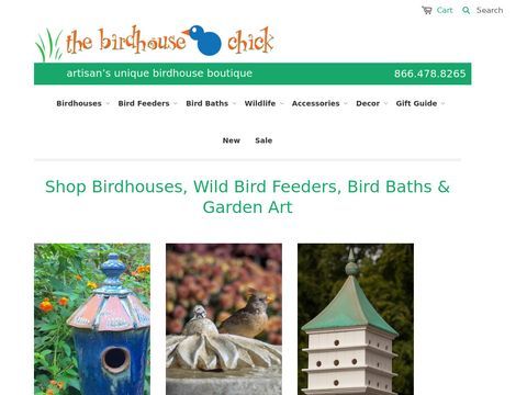 Info on hummingbirds, bluebirds, unique birdhouse boutique 