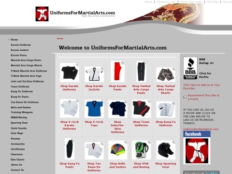 Martial Arts Uniforms and Supplies