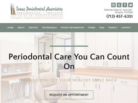 Texas Periodontal Associates: Dr. Roberto Porras DDS, MS