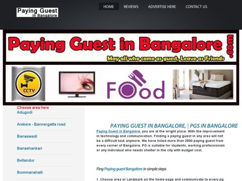 Paying guest in Bangalore | PG in Bangalore - Ladies pg, gents pg