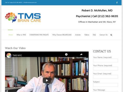 TMS BrainCare - NYC Psychiatrist - Depression Specialist
