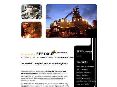 Industrial Dampers and Expansion Joints - EFFOX Flextor
