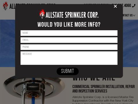 New York Fire Sprinkler Contractors - Fire Sprinkler Systems - Fire Sprinkler Installations - Fire Extinguisher sales â€“ NYFD Violations - Allstate Sprinkler Corp. Bronx, New York City