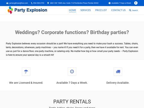 Pembroke pines party rentals