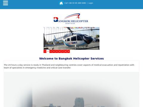 Helicopter services in thailand.
