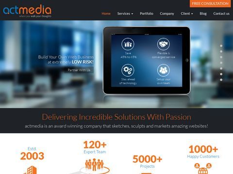 Outsourced Web design and Development - ACTMedia