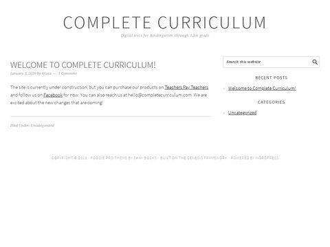 Complete Curriculum An Online Learning Center