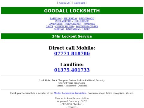Goodall Locksmith 24-7