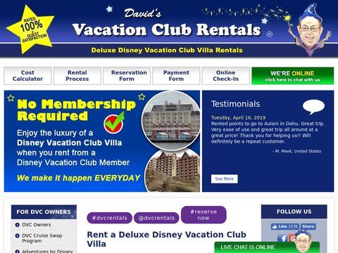 Disney Vacation Club Rentals and Point Rentals