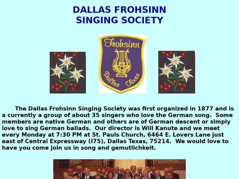 Dallas Frohsinn Singing Society