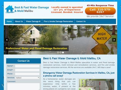 Best & Fast Water Damage & Restoration Malibu