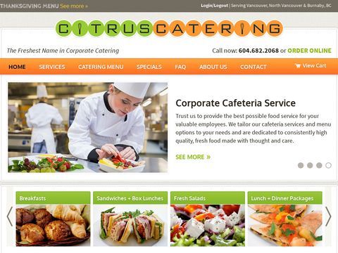 Vancouver Catering, Caterer Vancouver - Citrus Cafe Catering
