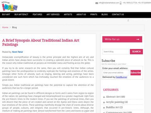 A Brief Synopsis About Traditional Indian Art Paintings 