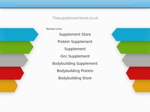 TheSupplementStore.co.uk Sports Nutrition Supplements.