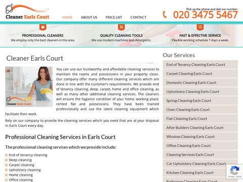 Cleaning Services Earls Court