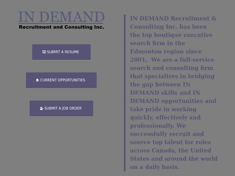 IN DEMAND Recruitment & Consulting Inc