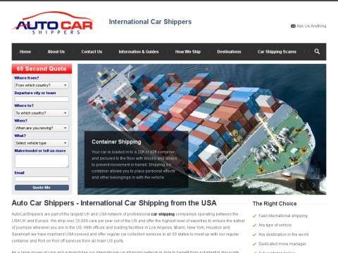 AutoCarShippers International Car Shipping