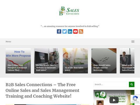 B2B Sales Connections–Coaching,Training,Recruiting,Resources