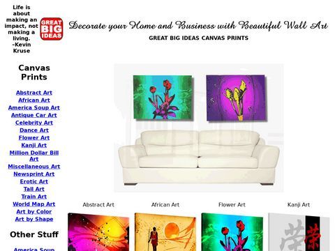 Great BIG Ideas Abstract Art Canvas Prints 